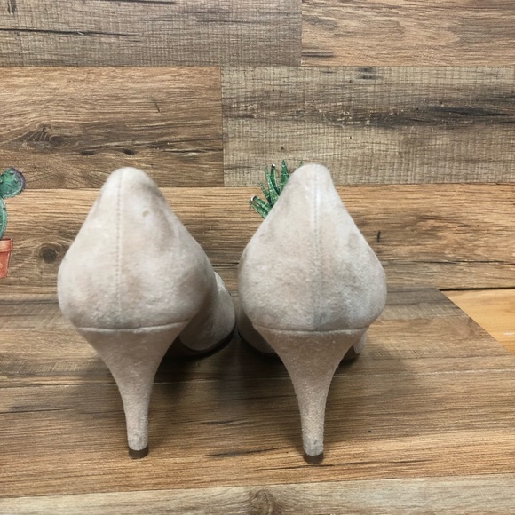 J. Crew beige studded suede pointy toe heels size 9.5 - Picture 6 of 11